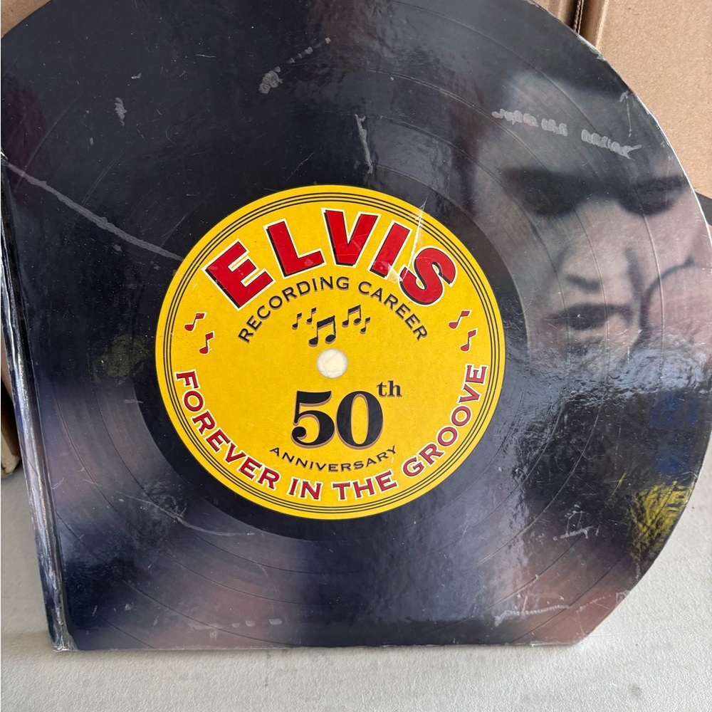 Elvis 50th Anniversary Vinyl Record Book of pictures